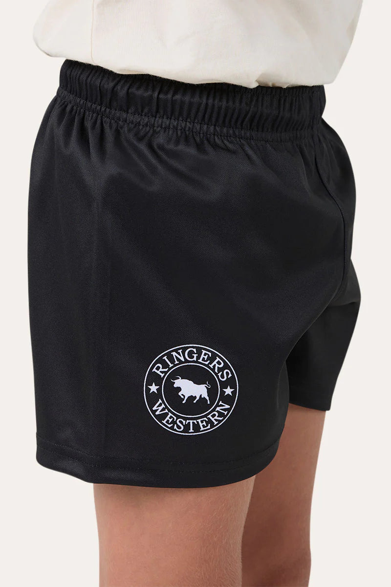 Ringers Kids Footy Shorts - Black