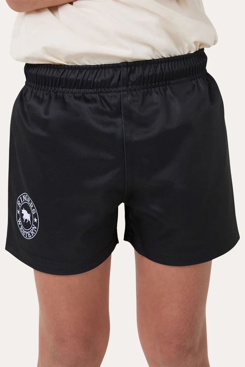 Ringers Kids Footy Shorts - Black