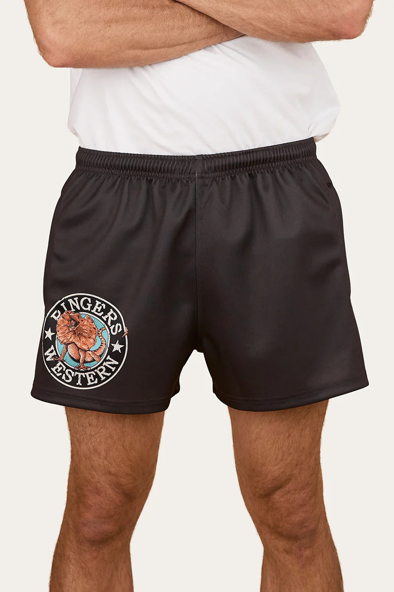 Unisex Outta Towner Footy Shorts - Charcoal