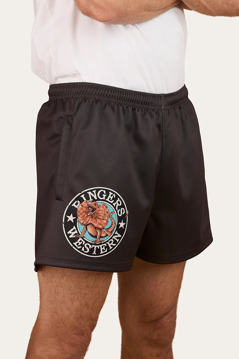 Unisex Outta Towner Footy Shorts - Charcoal