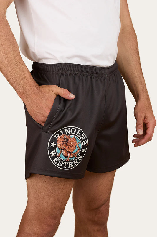 Unisex Outta Towner Footy Shorts - Charcoal
