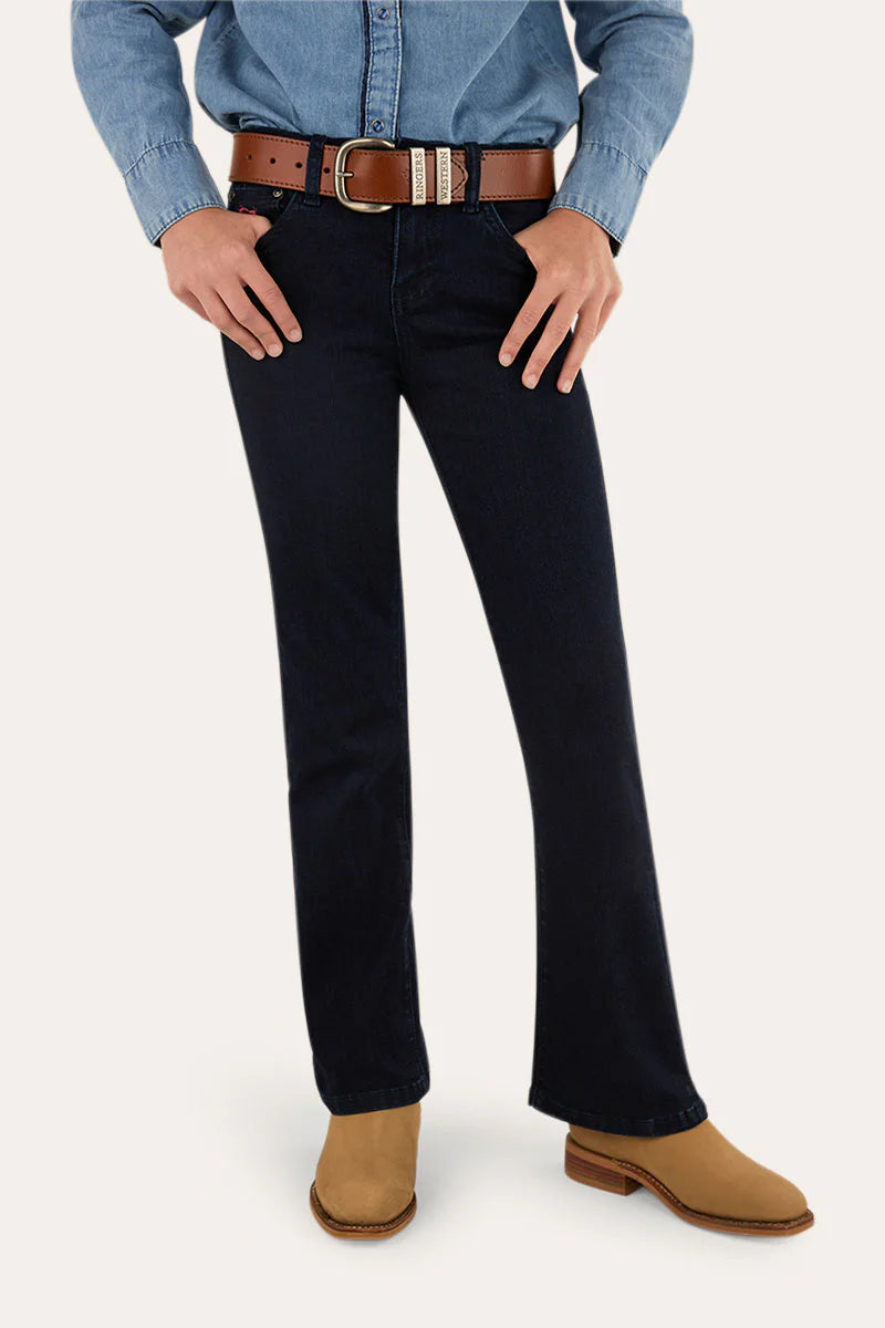 Daphne Rodeo Kids Bootleg Jeans - Dark Blue