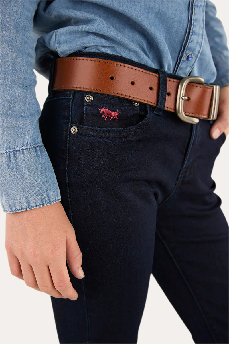 Daphne Rodeo Kids Bootleg Jeans - Dark Blue