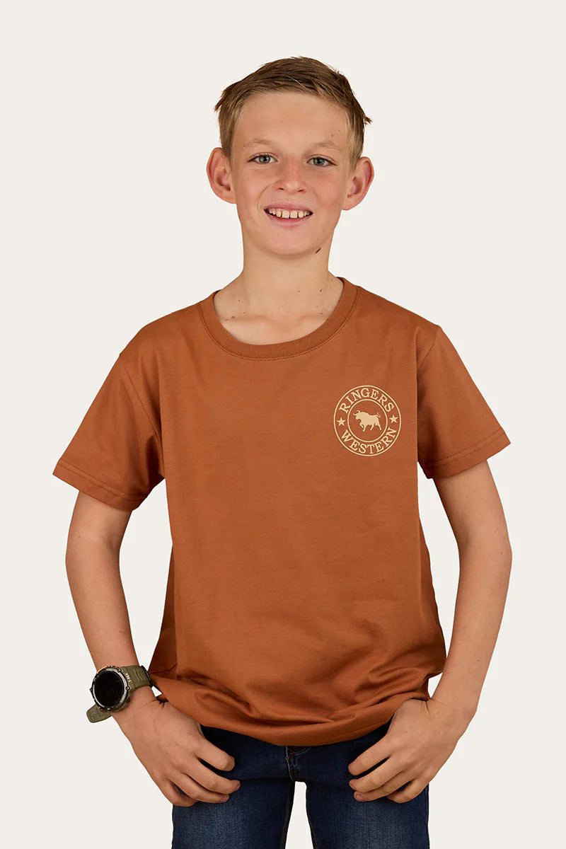Signature Bull Kids Classic T-Shirt - Tobacco/Dark Sand