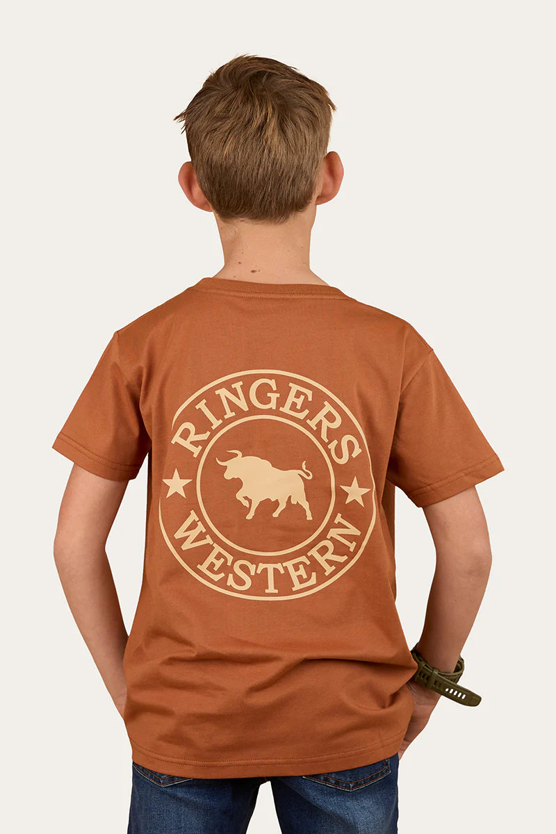 Signature Bull Kids Classic T-Shirt - Tobacco/Dark Sand