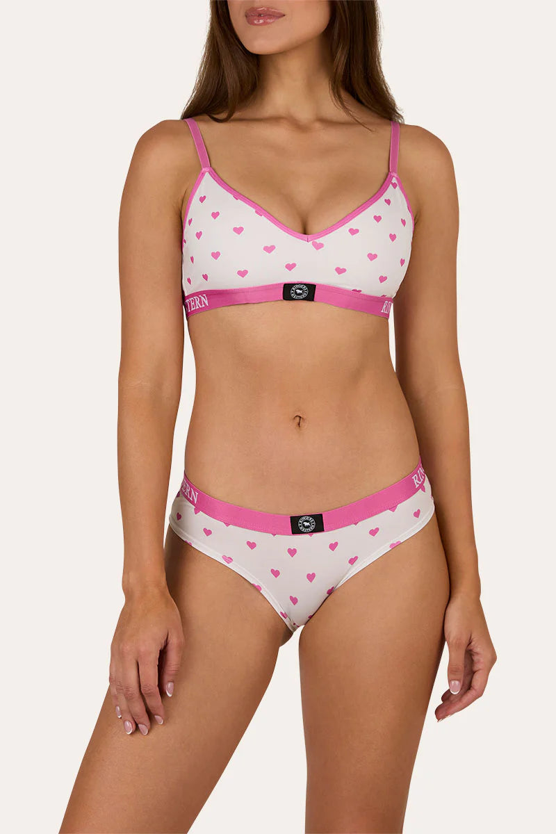 Let’s Get Rowdy Womens Underwear Set - Candy/White