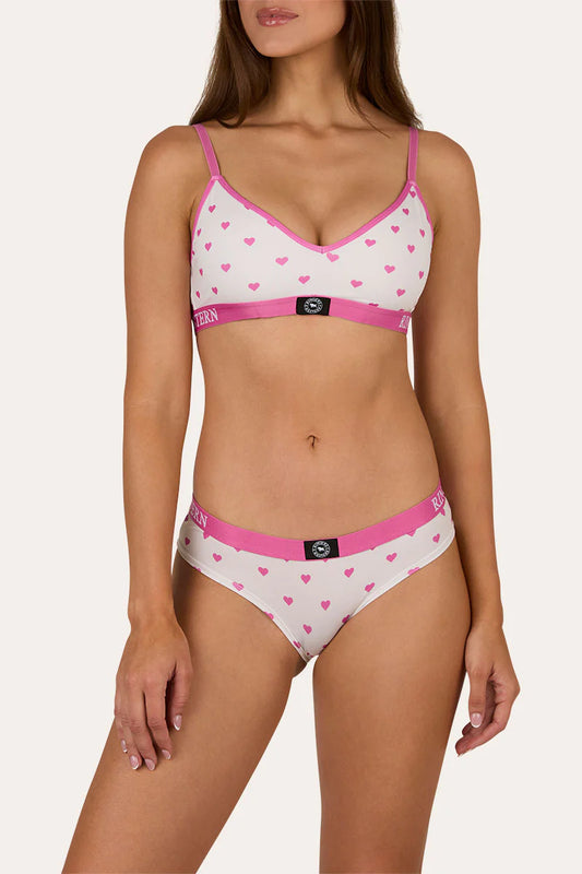 Let’s Get Rowdy Womens Underwear Set - Candy/White