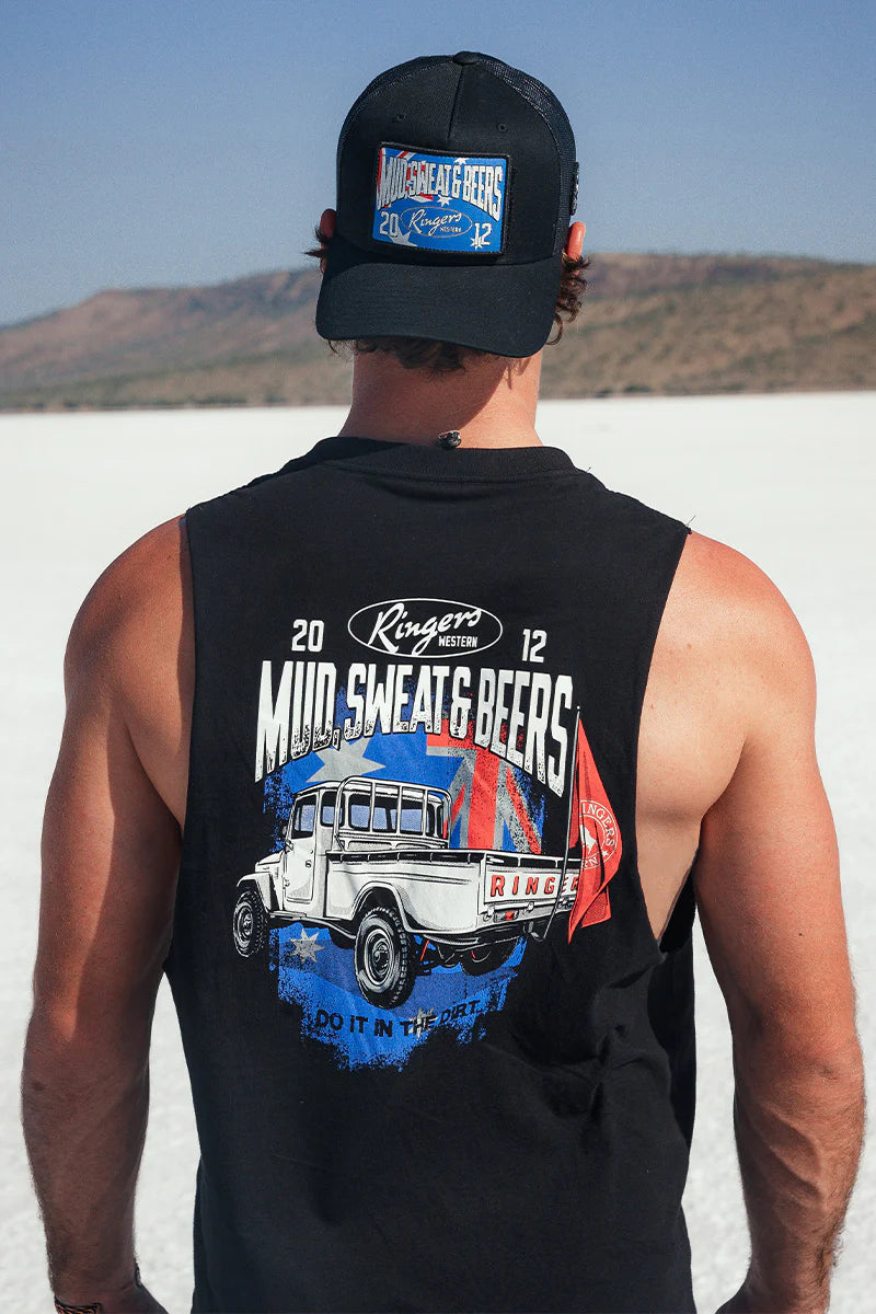 Mud Sweat Beers Men’s Muscle Tank - Black