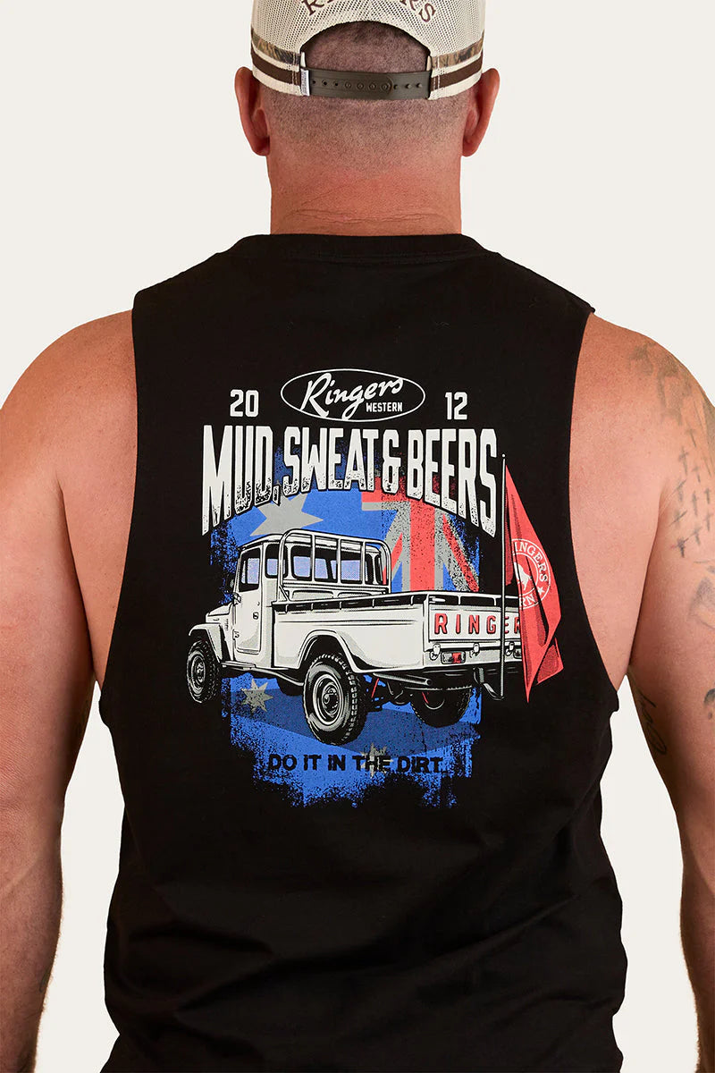 Mud Sweat Beers Men’s Muscle Tank - Black