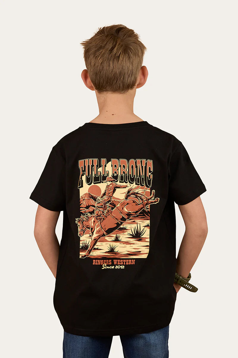 Full Bronc Boys Classic Fit T-Shirt - Black