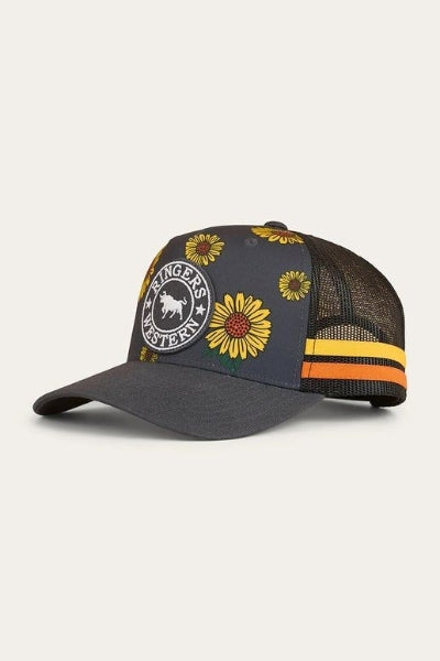 Sunflower Kids Trucker Cap - Black/Multi