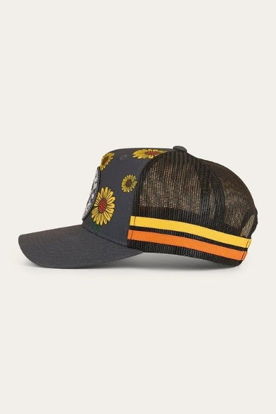 Sunflower Kids Trucker Cap - Black/Multi