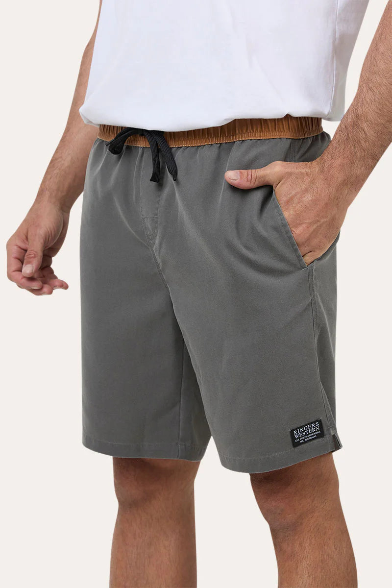 River wood Men’s 18 Inch Outseam Board Shorts - Black