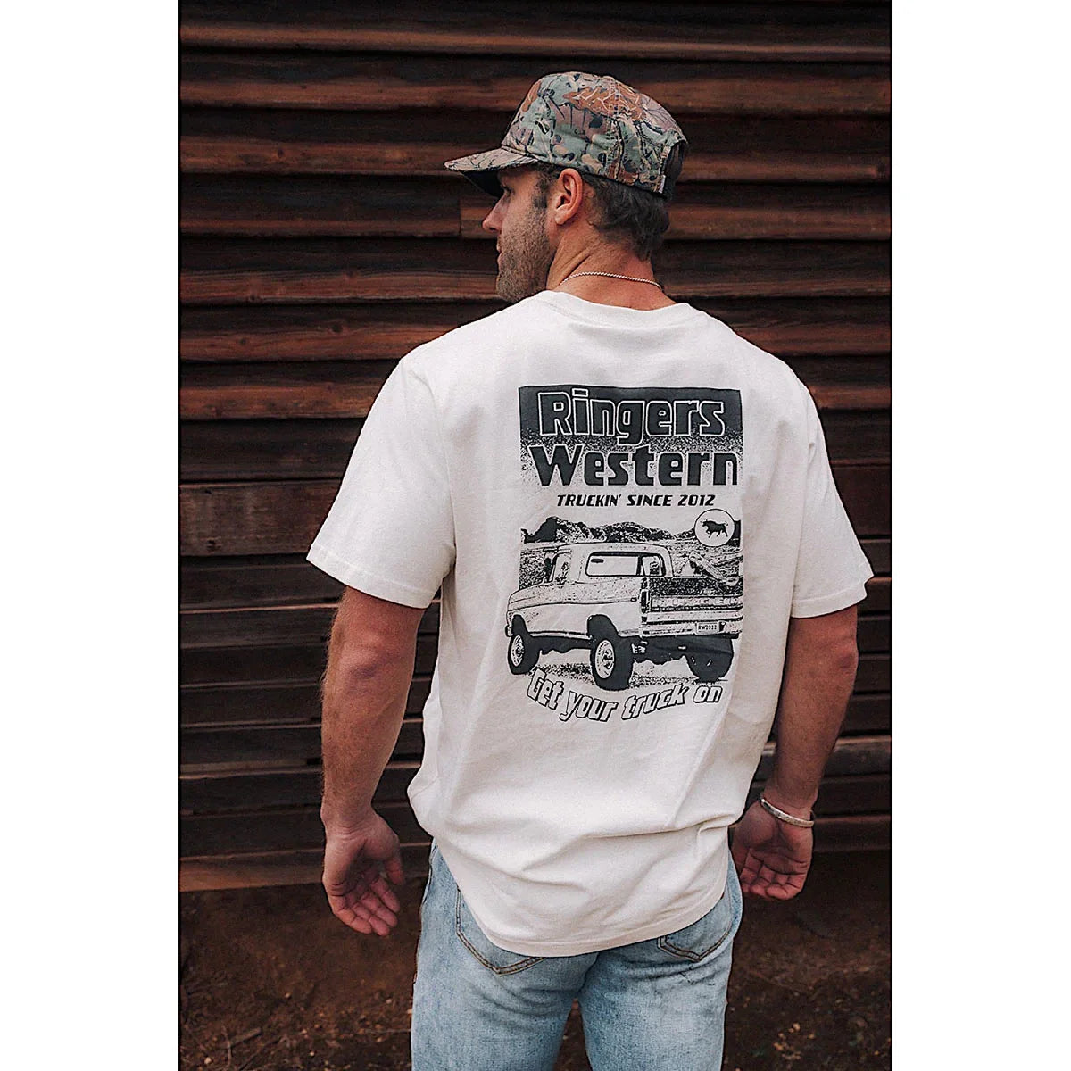 Get Your Truck On Mens Loose Fit T-Shirt - Off White