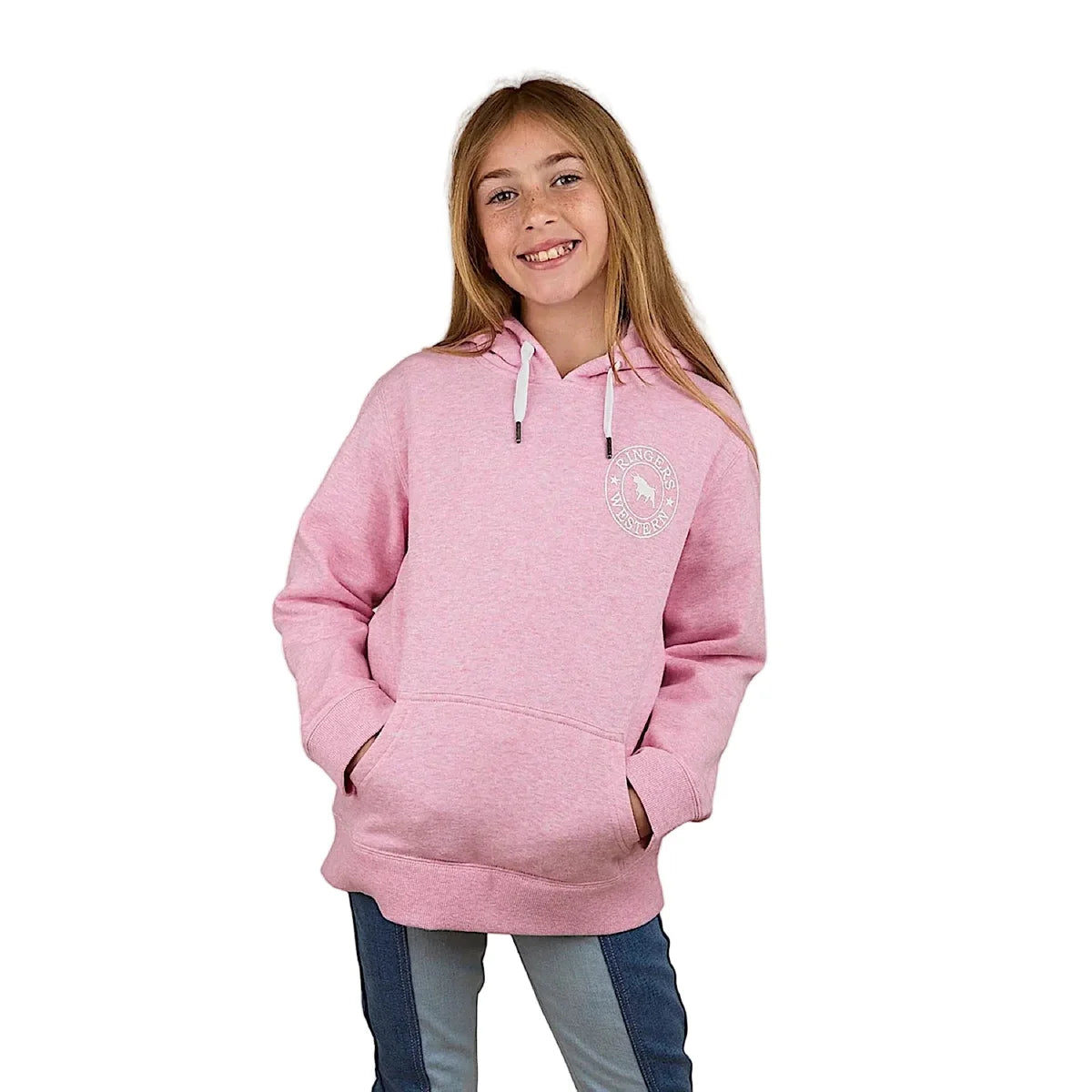 Signature Bull Kids Pullover Hoodie - Pink Marle