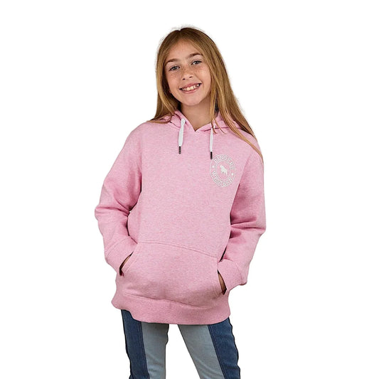 Signature Bull Kids Pullover Hoodie - Pink Marle