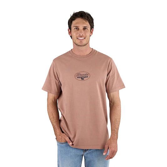 Hauled Mens Stock Fit T-Shirt - Almond