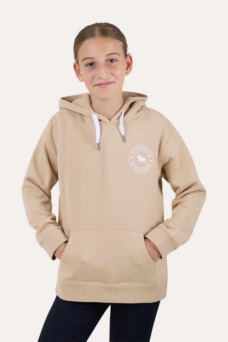 Signature Bull Kids Pullover Hoodie - Dark Sand