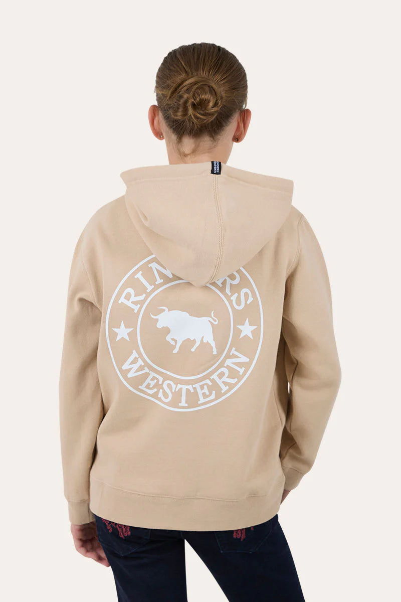 Signature Bull Kids Pullover Hoodie - Dark Sand