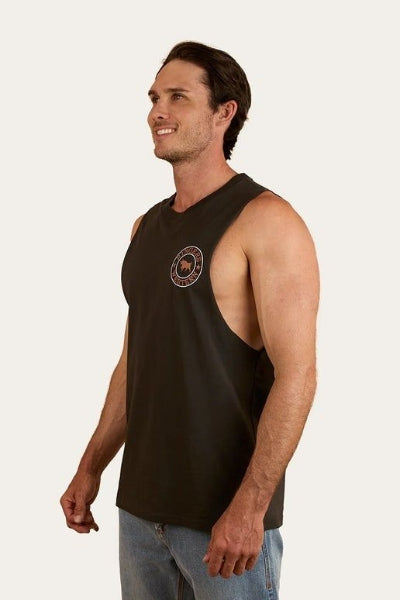 Signature Bull Men’s Muscle Tank - Charcoal/Copper