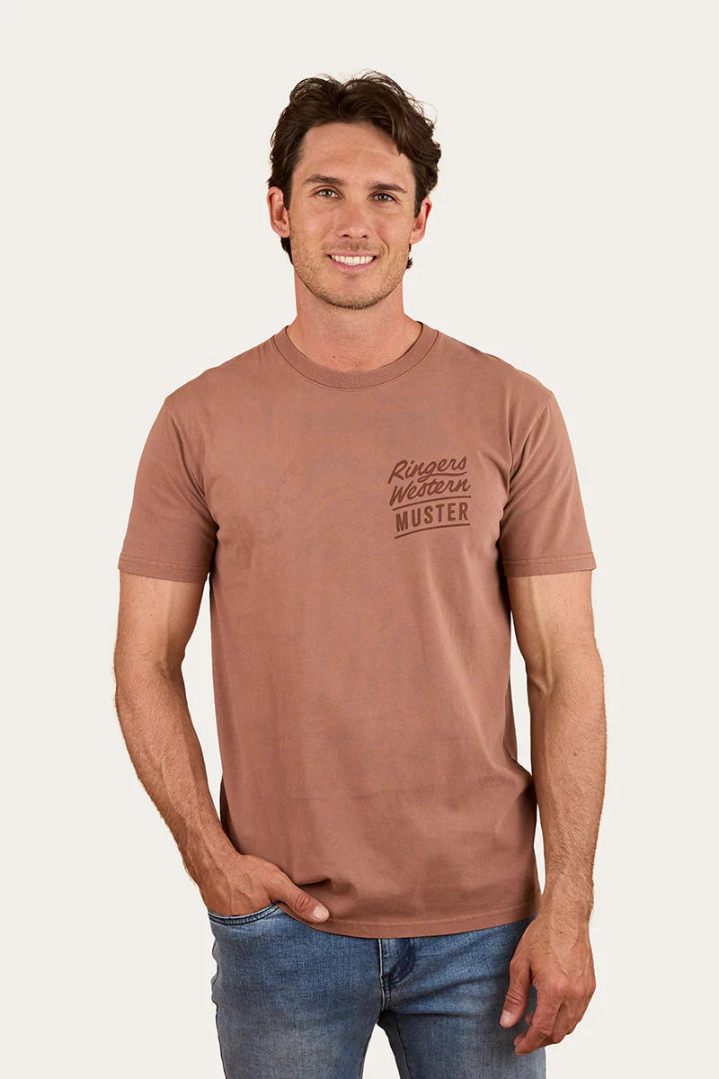 Ringers Of The Sky Men’s Stock Fit T-Shirt - Saddle Brown
