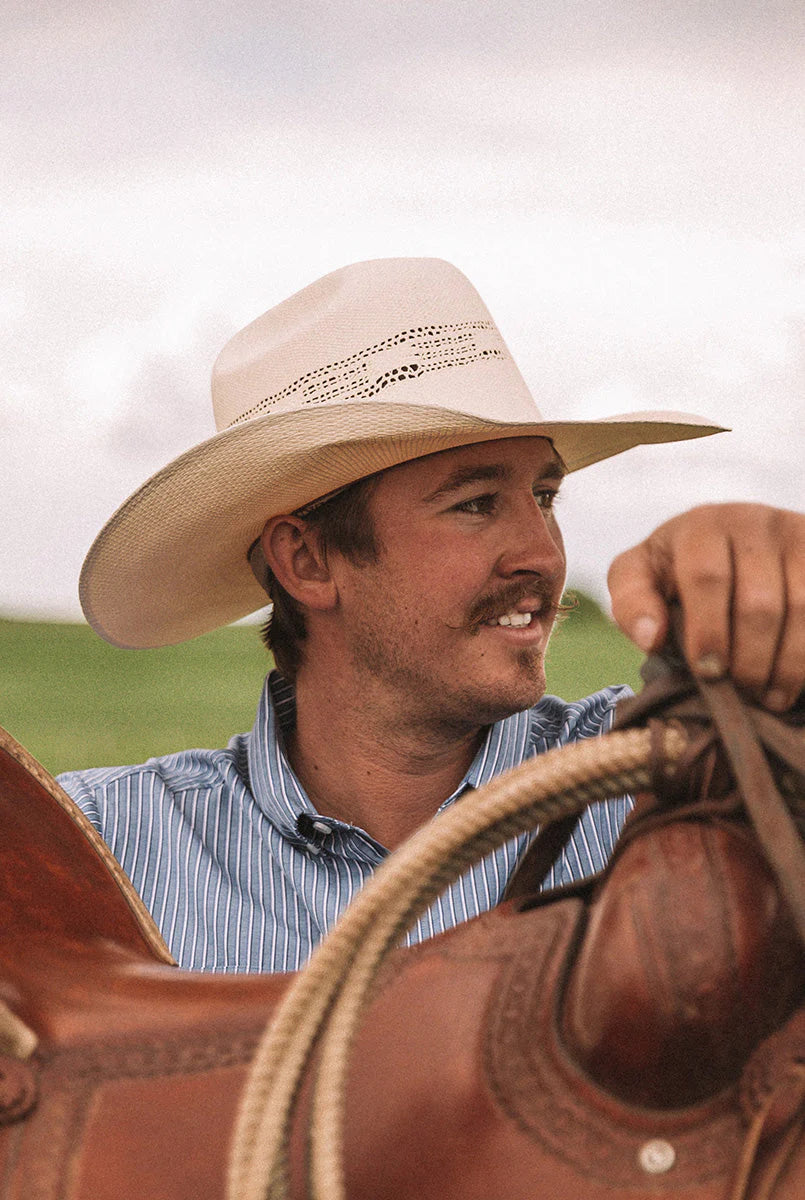 Indiana straw hat - white