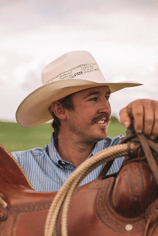 Indiana straw hat - white