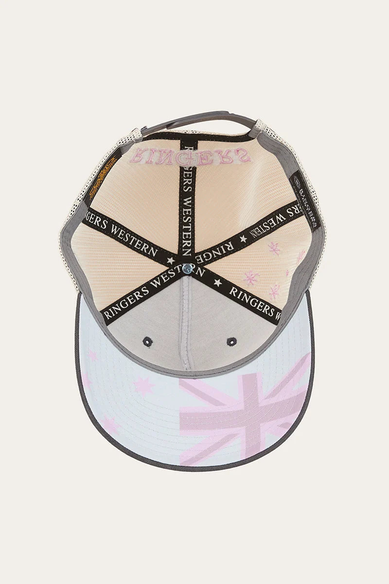 Country Club Deep Fit Trucker Cap - Ballet Pink / charcoal