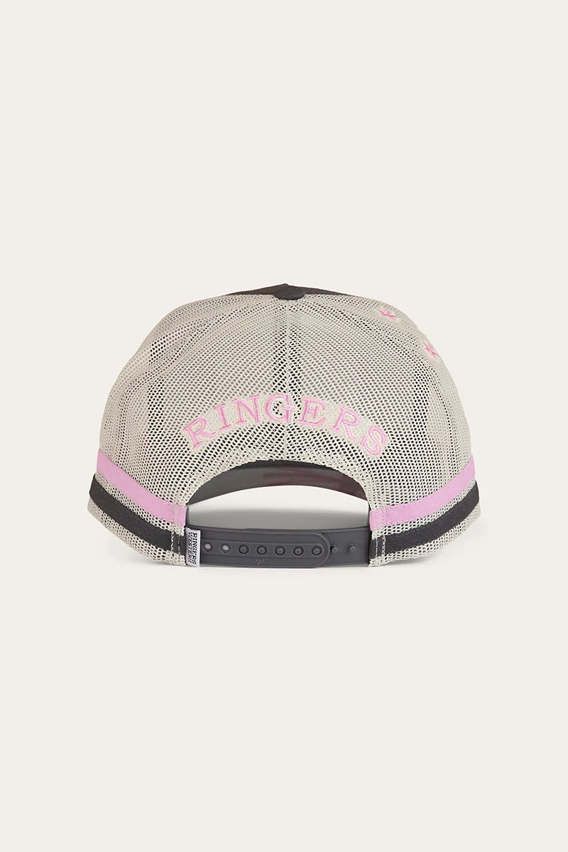 Country Club Deep Fit Trucker Cap - Ballet Pink / charcoal