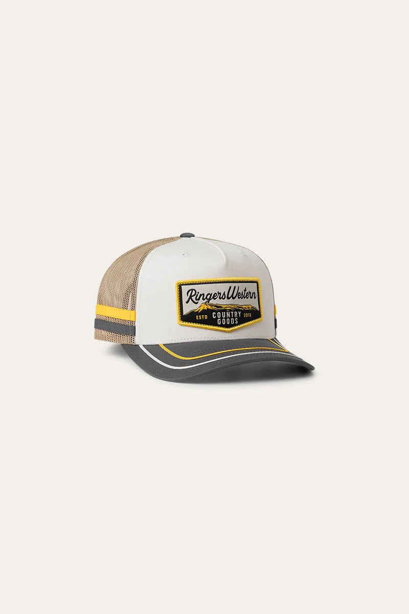 Country Goods Trucker Cap - off White/Charcoal