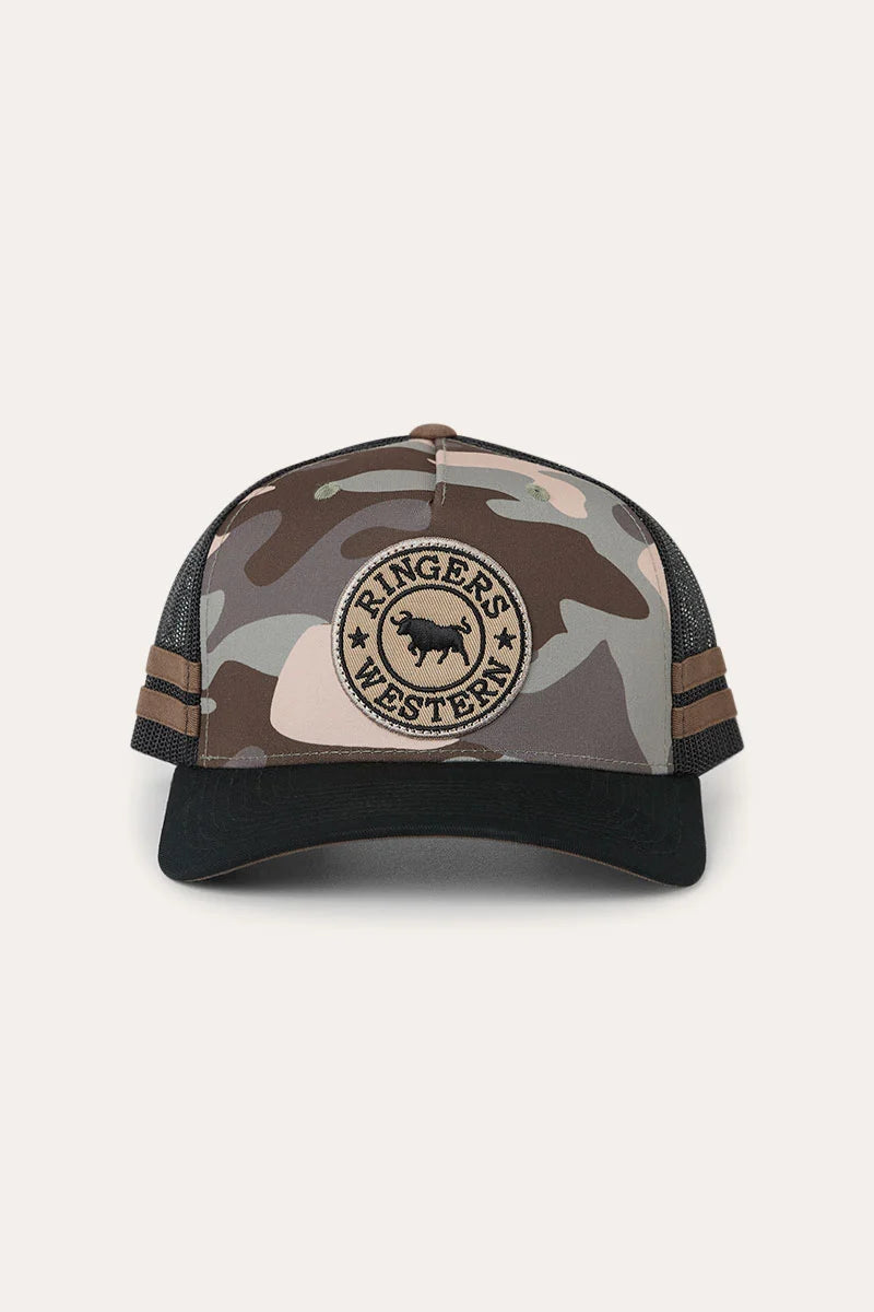 Hard Find Camo McCoy Trucker Cap - Camo