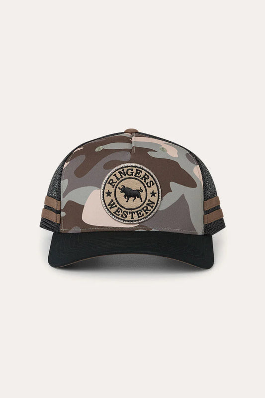 Hard Find Camo McCoy Trucker Cap - Camo