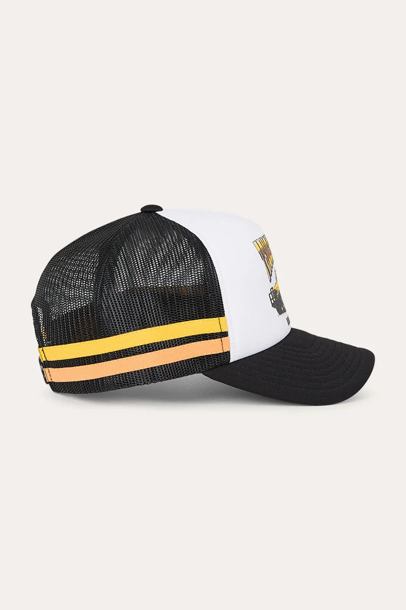 Truck O’Clock Kids Boys Foam Trucker Cap - White/Black