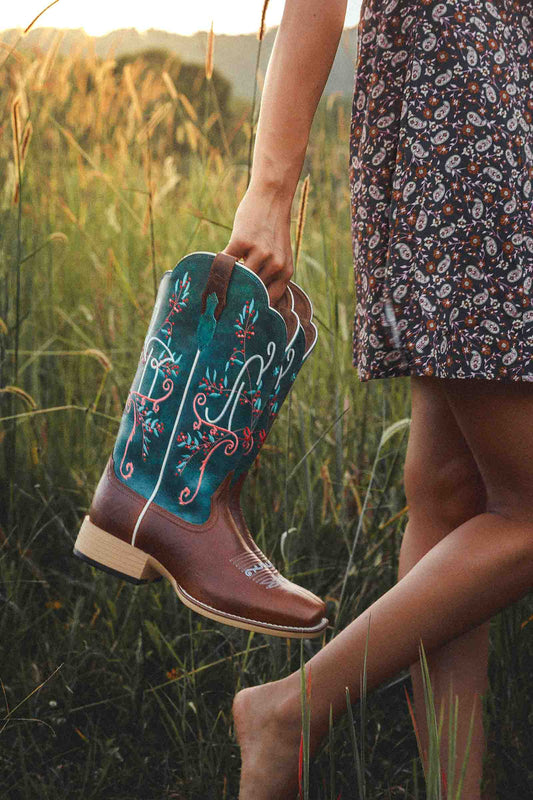 Alivail Boot - Brown / Green