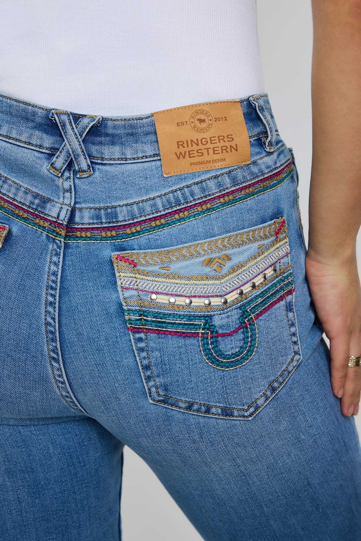 Women’s Penny Rodeo Festival High Rise Bootleg Jean - Mid Blue