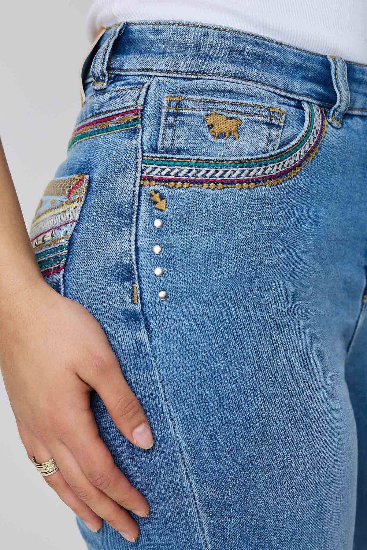 Women’s Penny Rodeo Festival High Rise Bootleg Jean - Mid Blue