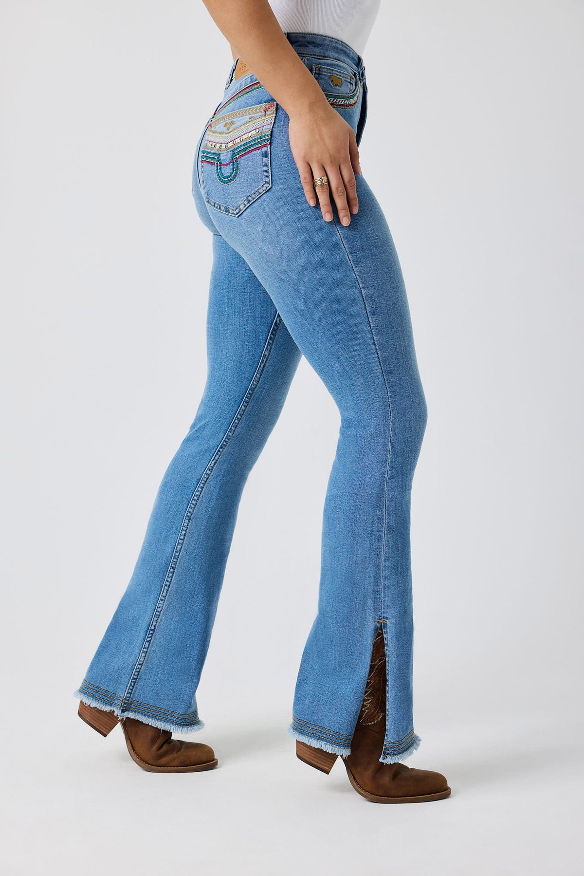 Women’s Penny Rodeo Festival High Rise Bootleg Jean - Mid Blue