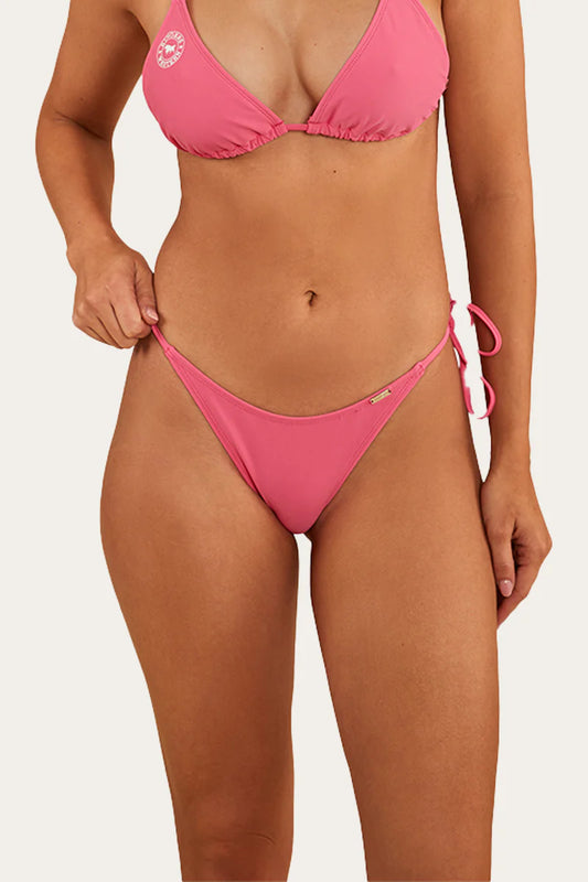 Copy of Signature Bull Womens Tie Side Bikini Bottom - Melon