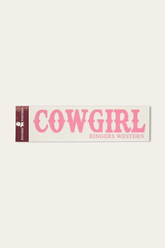 Cowgirl Die Cut Sticker